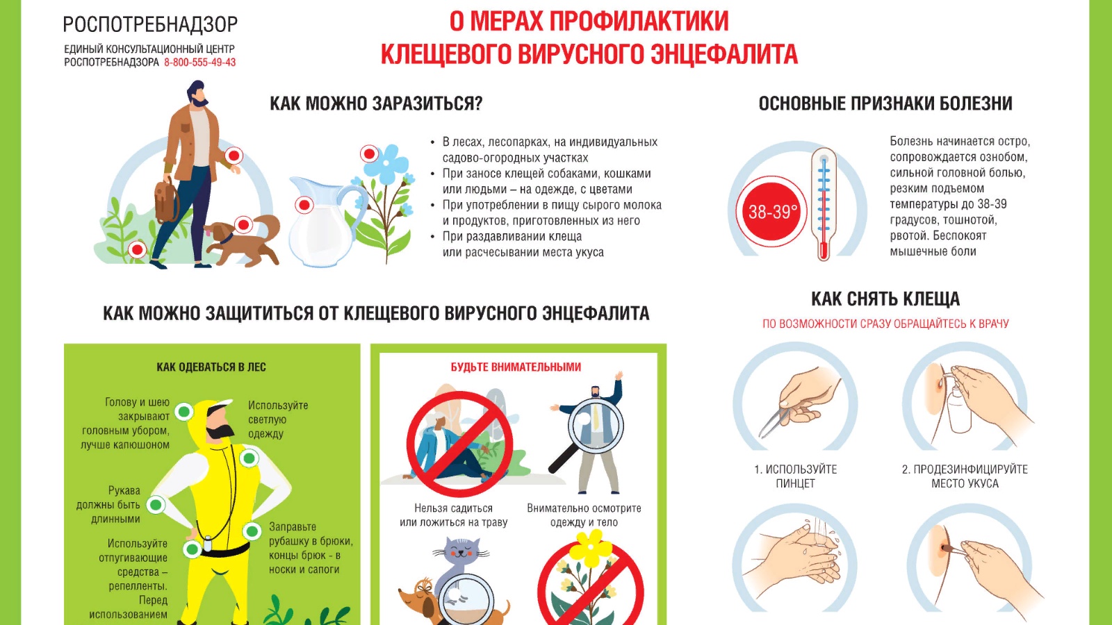 Вакцинация против клещевого вирусного энцефалита.